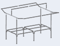 Small Mini Parts Market Stall