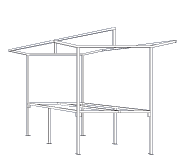 Basic Traditional Market Stall Angle 1