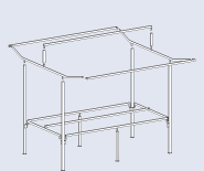 Basic Traditional Market Stall Assembly Diagram