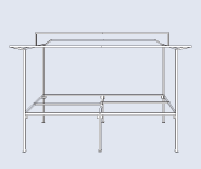 Small Mini Parts Traditional Market Stall Angle 2