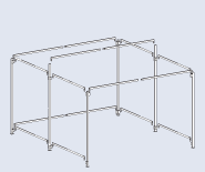 General Purpose Walk-In Market Stall Assembly Diagram