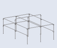 Large Walk-In Market Stall Assembly Diagram