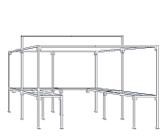 Walk-In Market Stall With Counters Angle 1