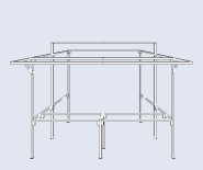 Walk-In Market Stall with Front Counter Angle 2